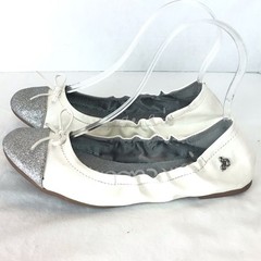 Sam Edelman Farrah White Cap Toe Ballet Flats Sz 4
