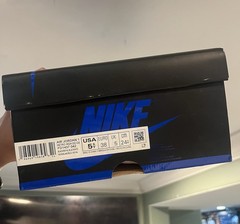 Nike Air Jordan 1 Retro High OG GS Black/Blue Leather High Top 5Y FD1437-042