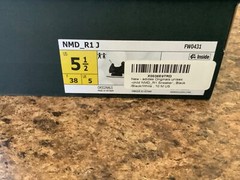 Adidas NMD R1 Boost US KIDS SIZE 5.5 Core Black White Youth Sneaker