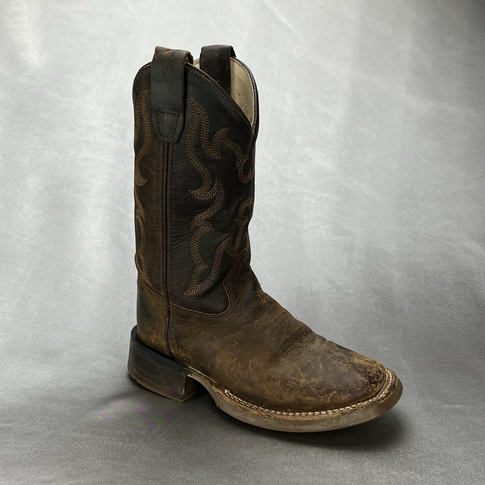 Cody James BBSC1904 Brown Leather Square Toe Western RIGHT ONLY Boot Youth 11D