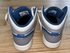Air Jordan 1 Mid Blue White Gray Size 6Y Youth Sneakers DQ8426-014