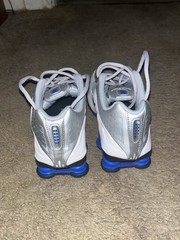 Nike Shox R4 Gs White-Metallic Silver Sz 3.5Y-Womens Sz 5 [CW2626-100]
