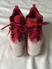 Under Armour Youth UA Spotlight Cleats Red/White Sz 2Y