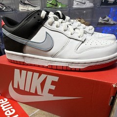 Nike Dunk Low (GS) White Wolf Grey Lt Crimson Youth Size 5.5Y DH9765-103