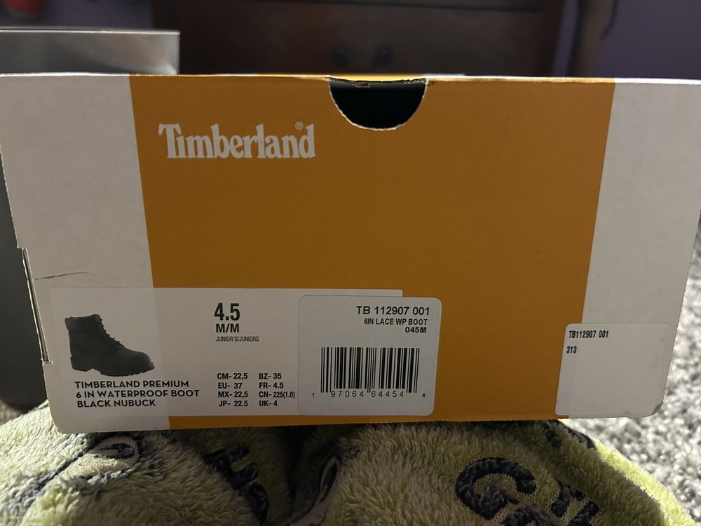 Timberland Premium 6 in waterproof boot black nubuck