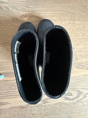 Hunter Kids‘ Black Rubber Rain Boots Size UK 11 / US 12 / EU 29