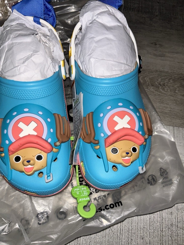 Crocs One Piece Chopper CLS CLG Blue Unisex Kids Cartoon Clog Slippers