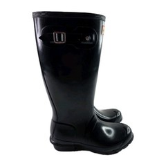 Hunter Kids First Classic Rain Boots Black Kids Unisex Size 4B/5G