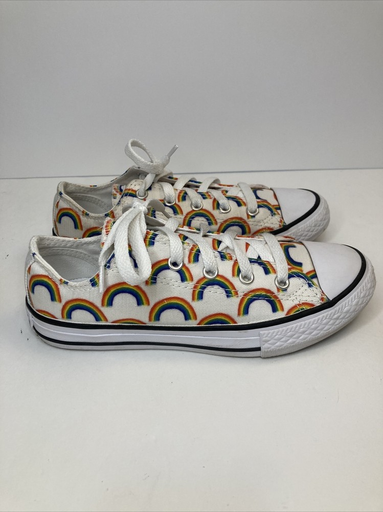 Converse All Star Youth Rainbow Sneaker- US Size 2 365519F