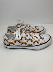 Converse All Star Youth Rainbow Sneaker- US Size 2 365519F
