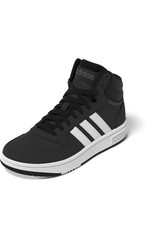 Big & Little Kid’s Adidas Hoops Mid 3.0 K Core Black/Cloud White/Grey GW0402