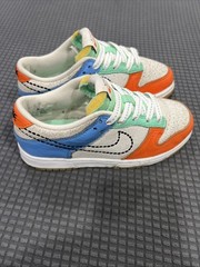 Size 1y Nike Dunk Low “Nike 101” Multi-Color Low Top DX3364-100 Kids Used No Box