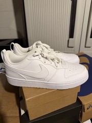 Nike DV5456-106 White Unisex Kids Athletic Sneakers Synthetic Leather US 6.5Y