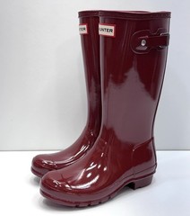 Hunter Original Tall Gloss Kid’s Rain Boots Classic Red Size 2B / 3G EU 33