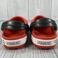 Crocs Size 6c Toddler Infant Peanuts Fun Lab Kids Snoopy Woodstock Red Rare