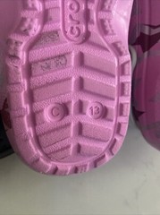 Crocs Kids Classic Disco Dance Party Clog Shoes Stars/Pink Size C13