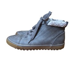Cat & Jack High Top Sneakers Kids Grey Faux Shearling Lined SIZE 3