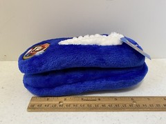 Fuzzy Babba Slipper Socks Nintendo Super Mario Non Slip Blue Child’s S/M New