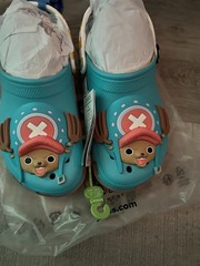 Crocs One Piece Chopper CLS CLG Blue Unisex Kids Cartoon Clog Slippers