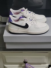 Nike Force 1Y (PS) 596729 104 WhiteBlack BRAND NEW SIZE 1 YOUTH LOW TOPS Unisex