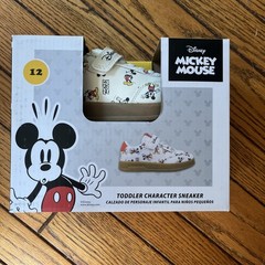 ALDI Disney Mickey Mouse Toddlers Character Vacation Sneaker 2026, White Sz12