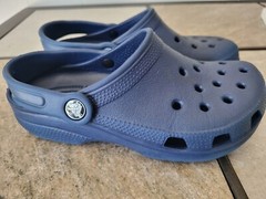 Croocs Classic Kids Blue Rubber Confort Slip On Shoes 2/4.
