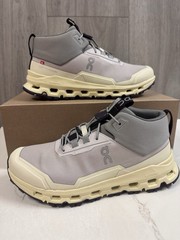 On Cloudhero Mid Waterproof Silver/Seedling Unisex Kids US 4 EU 36 Sneakers