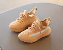 Children’s Spring And Autumn New Leisure Coconut Sports Breathable Mesh Shoes