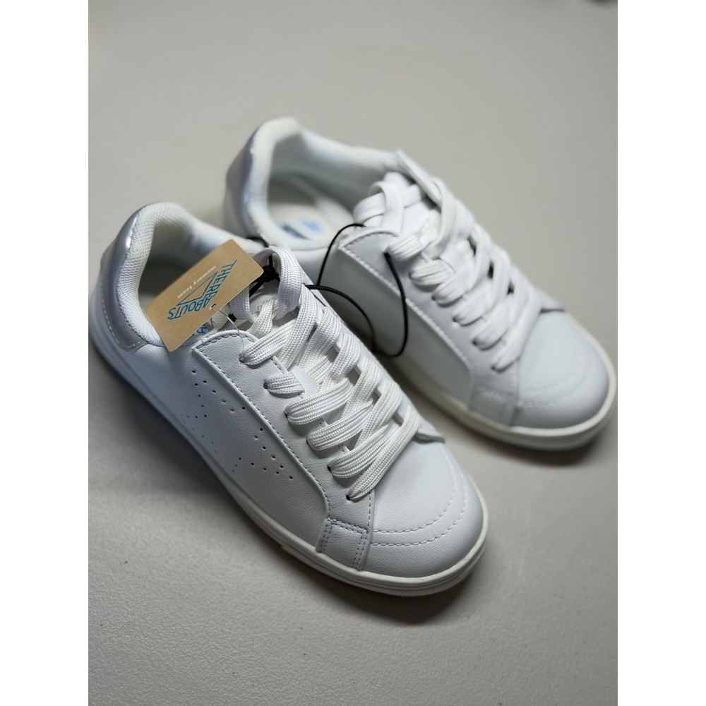 NEW! Thereabouts Silver White Size 1M Sneakers For Kids