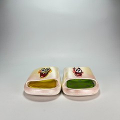 SpongeBob SquarePants & Patrick White Comfort Slip On Slide Sandals Youth Size 4