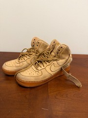 Nike SF Air Force 1 Mid Flax Wheat 807617-200 Size 6Y
