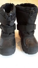Target Thermolite Kids Size 2 Waterproof Winter Snow Boots Black EUC