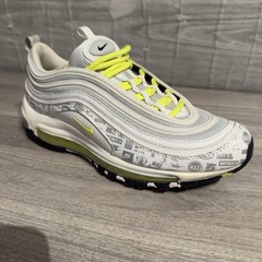 Nike Air Max 97 GS Just Do It Volt Reflective Logos Youth 6Y 921522 108 Minty