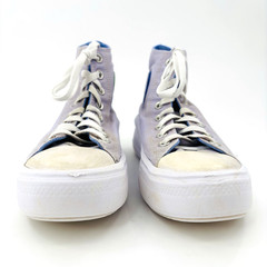 Big Kids 6 Converse Chuck Taylor Move Platform Shoes Violet Canvas Skate A02493C