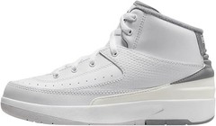Little Kid’s Jordan 2 Retro White/Cement Grey-Sail-Black (DQ8564 100)