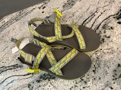 NWT Chaco Z 1 Classic Strap Ecotrend Sandals Shoes Gray Green Big Kid 3