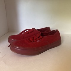 VANS Old Skool Translucent Skate Shoes Red Monochrome Youth Kids Size 3 See Pics