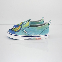 Vans Kids Spongebob Squarepants Imagination Slip On Shoes Rainbow Size 10K NoBox