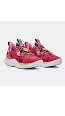 Under Armour Curry Flow 10 Unicorn & Butterfly Girl Dad Basketball Shoes GS 4Y