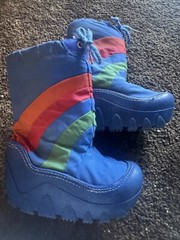 1970s Children’s Moon Snow Boots Made In Korea 12/13