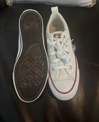 Converse Chuck Taylor All Star Low Unisex Kids White Canvas Low Top US 4.5