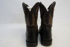 Durango Little Youth Size 3 M Dark Brown Leather Buckaroo Cowboy Western Boots