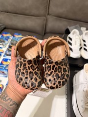 Crocs Classic Animal Clog T Leopard Print Brand New Sz 5c