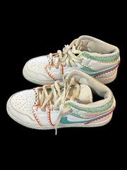 Nike Air Jordan 1 Mid SE White Washed Teal Rush Pink DM6218-100 Kids 6.5Y Shoes