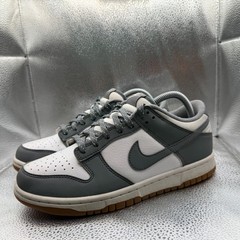Size 7Y Nike Dunk Low GS Smoke Gray White Gum Kids Athletic Sneakers FV0374-100