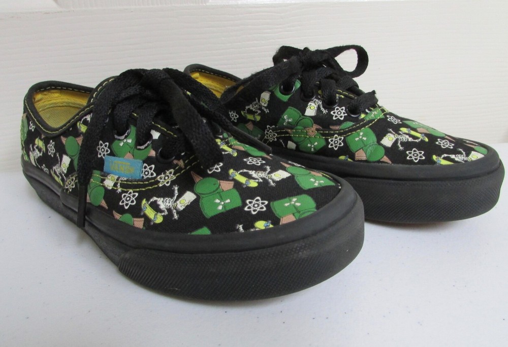 Vans The Simpsons Kids Shoes Glow In The Dark Bart Black Multi Size 1 Unisex