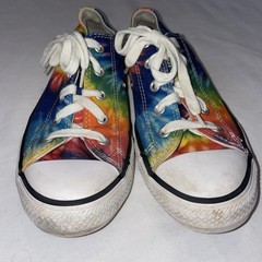 Converse All-Star Chuck Taylor Shoes Tie-Dye Rainbow Multicolor Size 1.5 Youth
