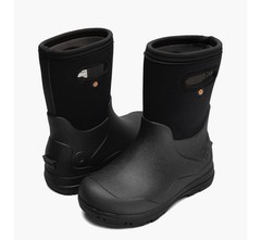 BOGS York Seamless Kids Boots Rain Snow Black Size 4 NEW W/tags Retail $90