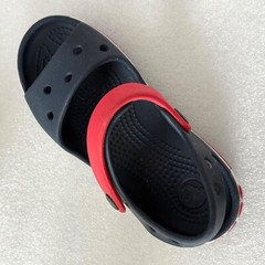 Crocs Crocband Cruiser Sandals Little Kids Children’s Size 11C Blue w/ 1 charm