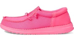 HEY DUDE ~ Youth Size 2 ~ Flat ~ ELECTRIC PINK ~ Lightweight ~ Casual Shoes
